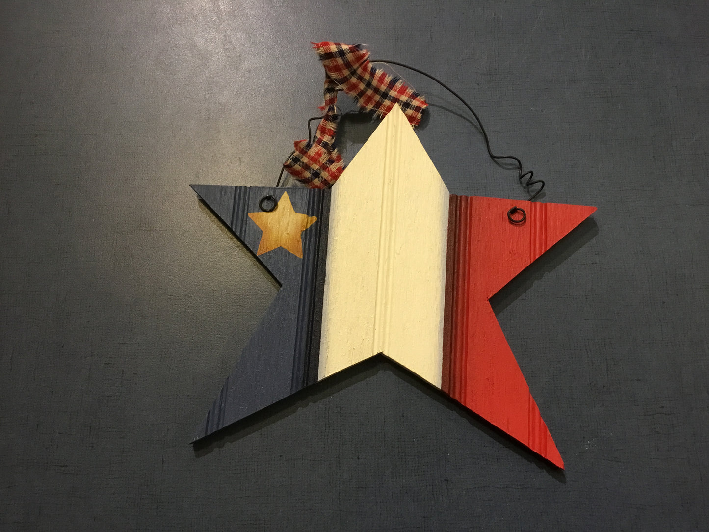 Décoration en bois : Étoile acadienne