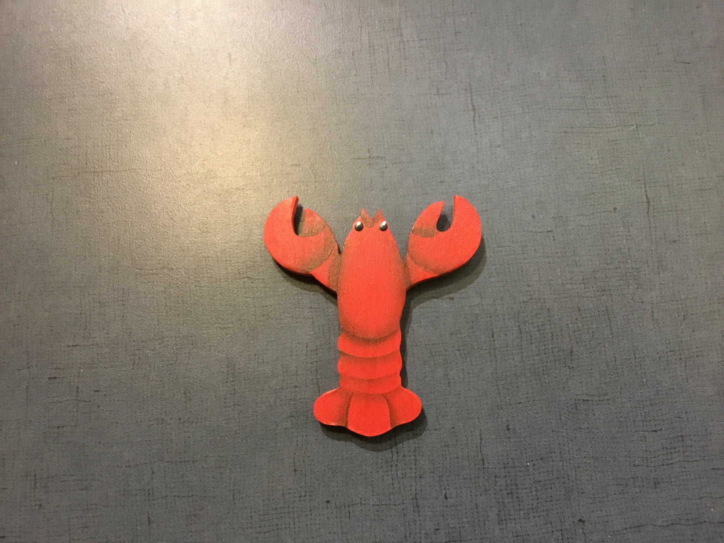 Décoration en bois : Aimant Homard Acadien