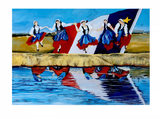 Print: Celebrations Acadian Dancers by Artist Nadine Belliveau