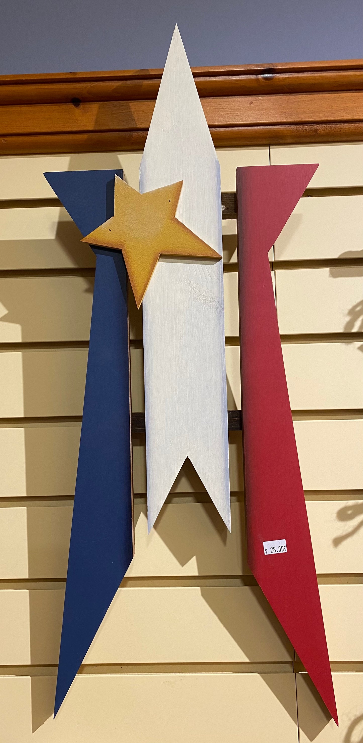Décoration en bois : Grande étoile acadienne