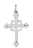 Charm: Acadian Cross Hand Crafted Pewter