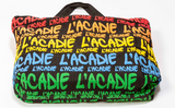 Canvas Bag: L'Acadie writing throughout