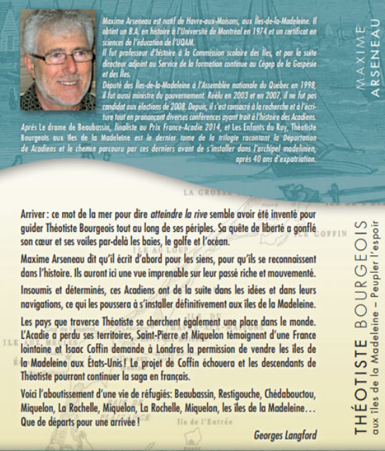 Théotiste Bourgeois aux îles de la Madeleine