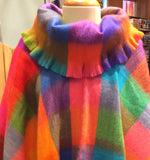 Ponchos: Alpaca with Turtleneck in assorted colours