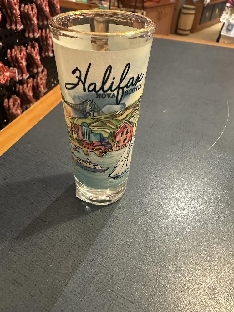 Double Shot Glass: Halifax Water colour