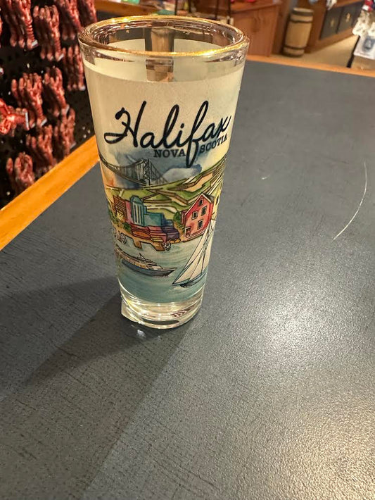 Double Shot Glass: Halifax Water colour