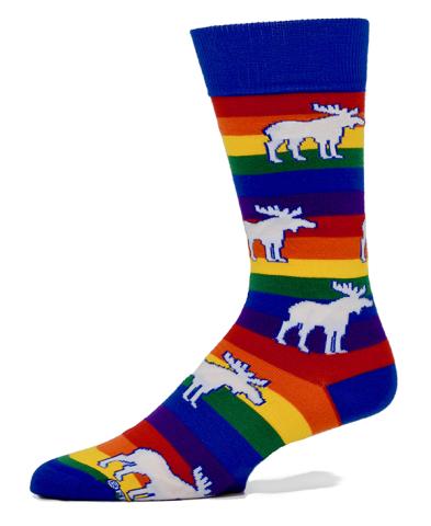 Chaussettes en coton : Moose Rainbow Rugby