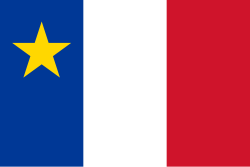 Drapeau acadien : 40' x 30'