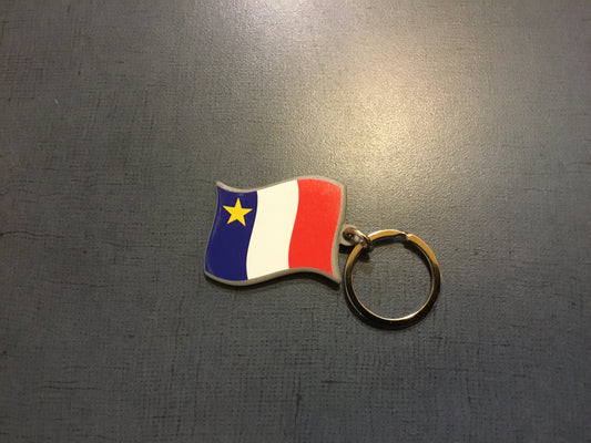 Porte-clés : Drapeau acadien