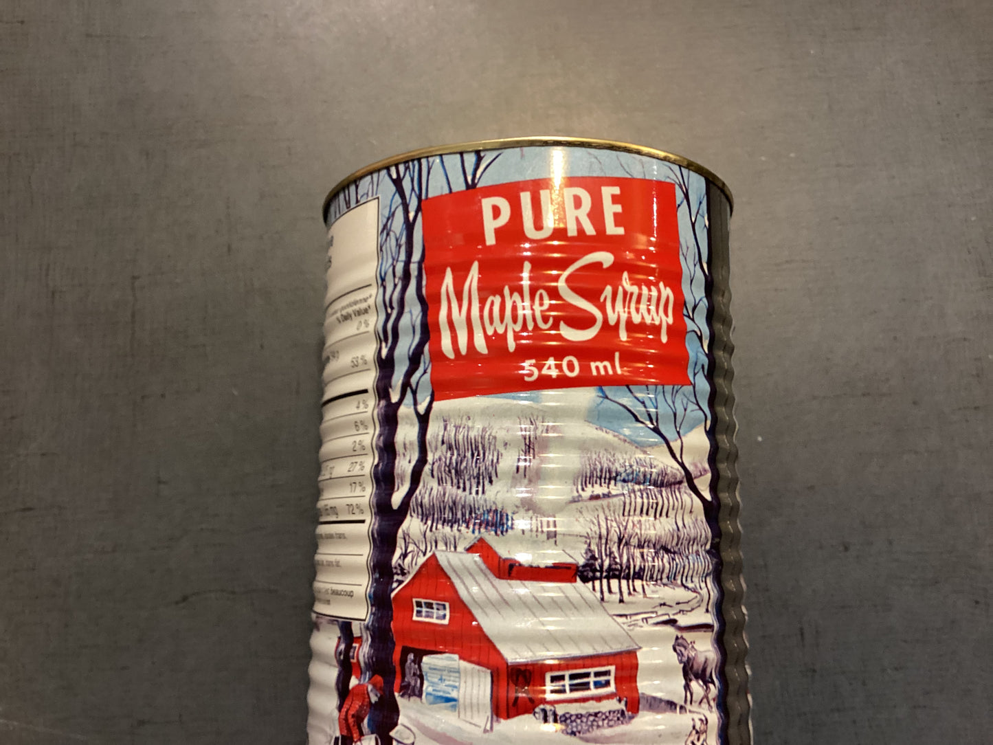 Grande bougie en érable