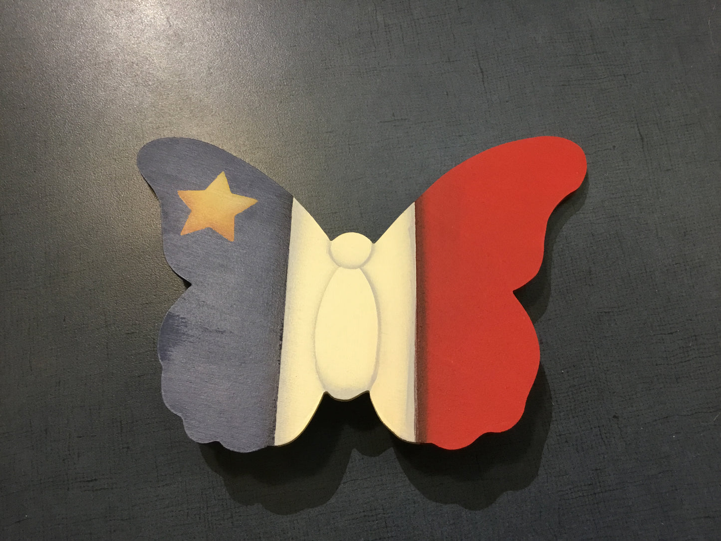 Décoration en bois : Papillon acadien