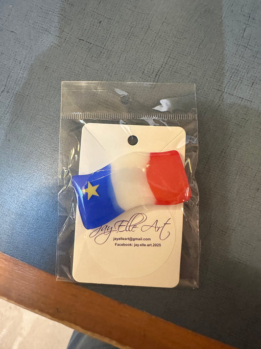 Magnet: Waving Acadian Flag