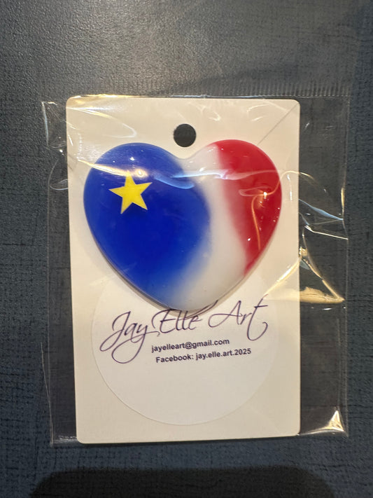 Lapel Pins: Acadian Heart