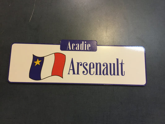 Plaques : Noms de famille acadiens