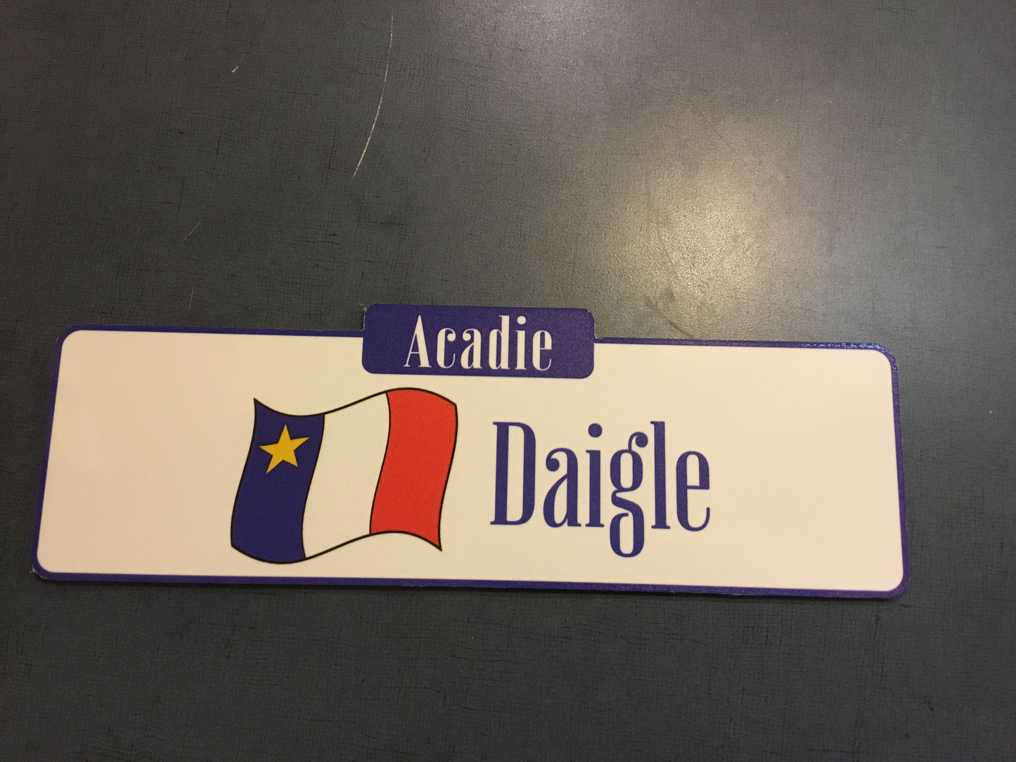 Plaques : Noms de famille acadiens
