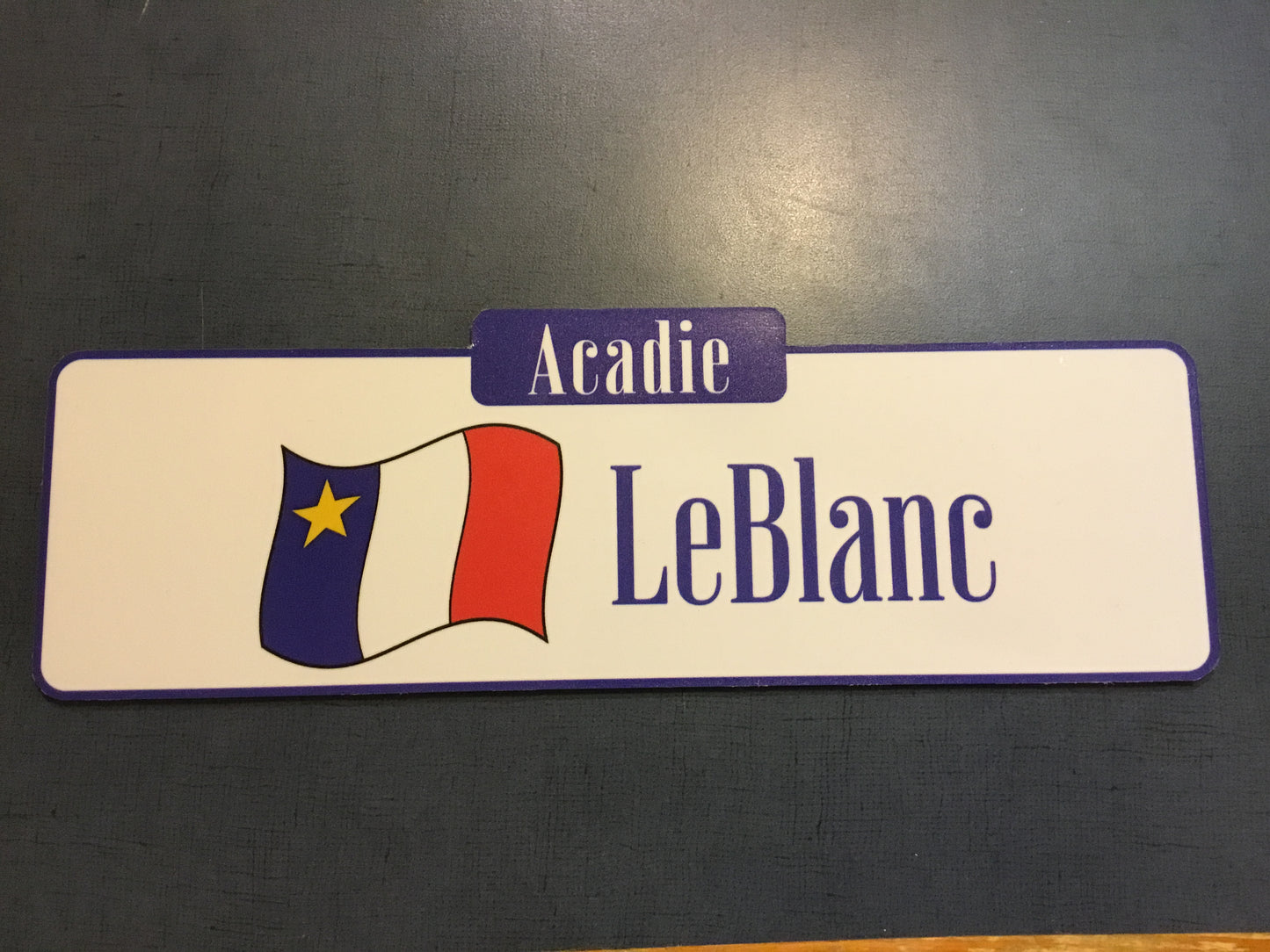 Plaques : Noms de famille acadiens