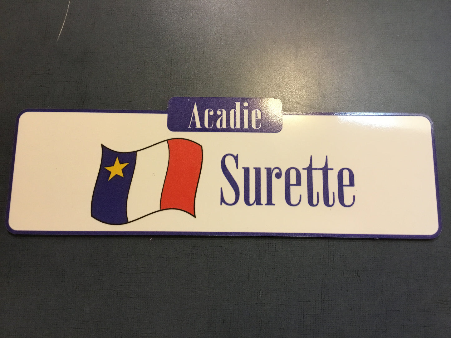 Plaques : Noms de famille acadiens