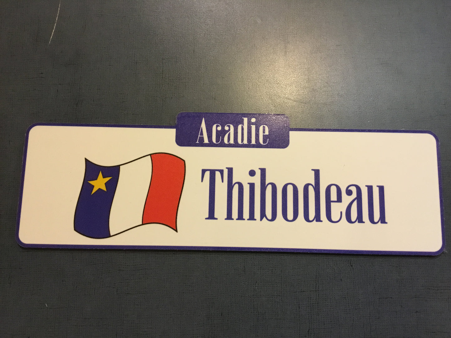 Plaques : Noms de famille acadiens