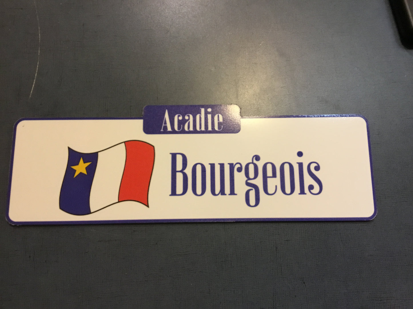 Plaques : Noms de famille acadiens