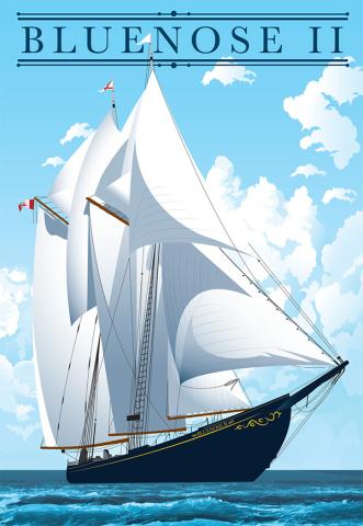 Carte postale : Bluenose II
