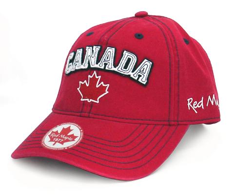 Hat: Applicay Red with Canada & Maple Leaf
