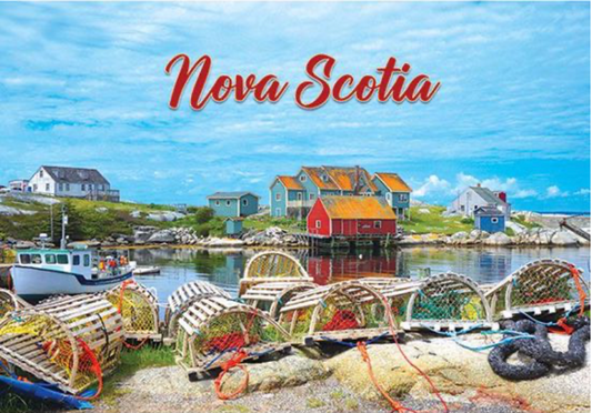 Carte postale : Casiers à homards de Peggys Cove (5 x 7)