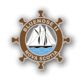 Lapel Pin: Nova Scotia Bluenose II Ships Wheel