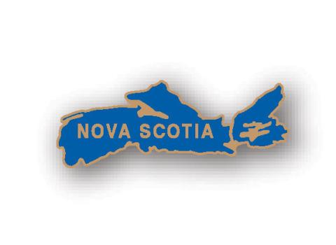 Lapel Pin: Nova Scotia Map