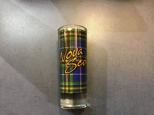 Double Shot Glass: Nova Scotia Tartan