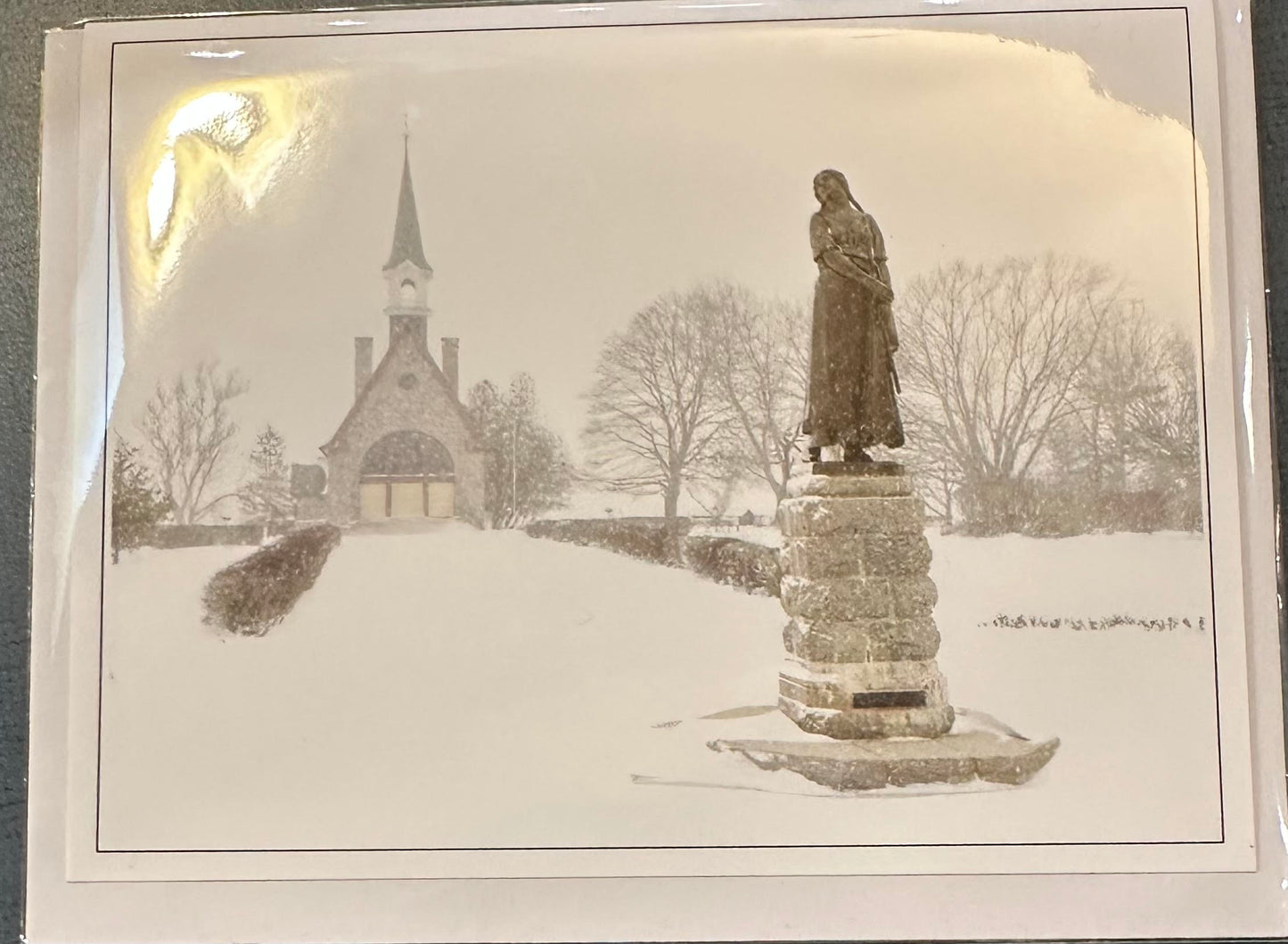 Greeting Card: Grand Pré under Falling Flakes
