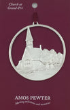 Ornament: Grand Pre Church Commemorative 2004 Hand Crafted Pewter