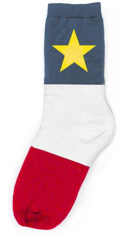 Cotton Socks: Acadian Flag