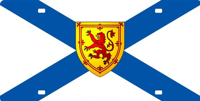 Plaque d'immatriculation : Drapeau de la Nouvelle-Écosse