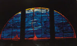 Postcard: Stain Glass in the Church by Terry Smith-Lamothe
