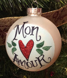 Ornament: Hand Painted Names and Sayings.. Assortment
