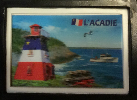 Magnet: L'Acadie Image in Resine 3D