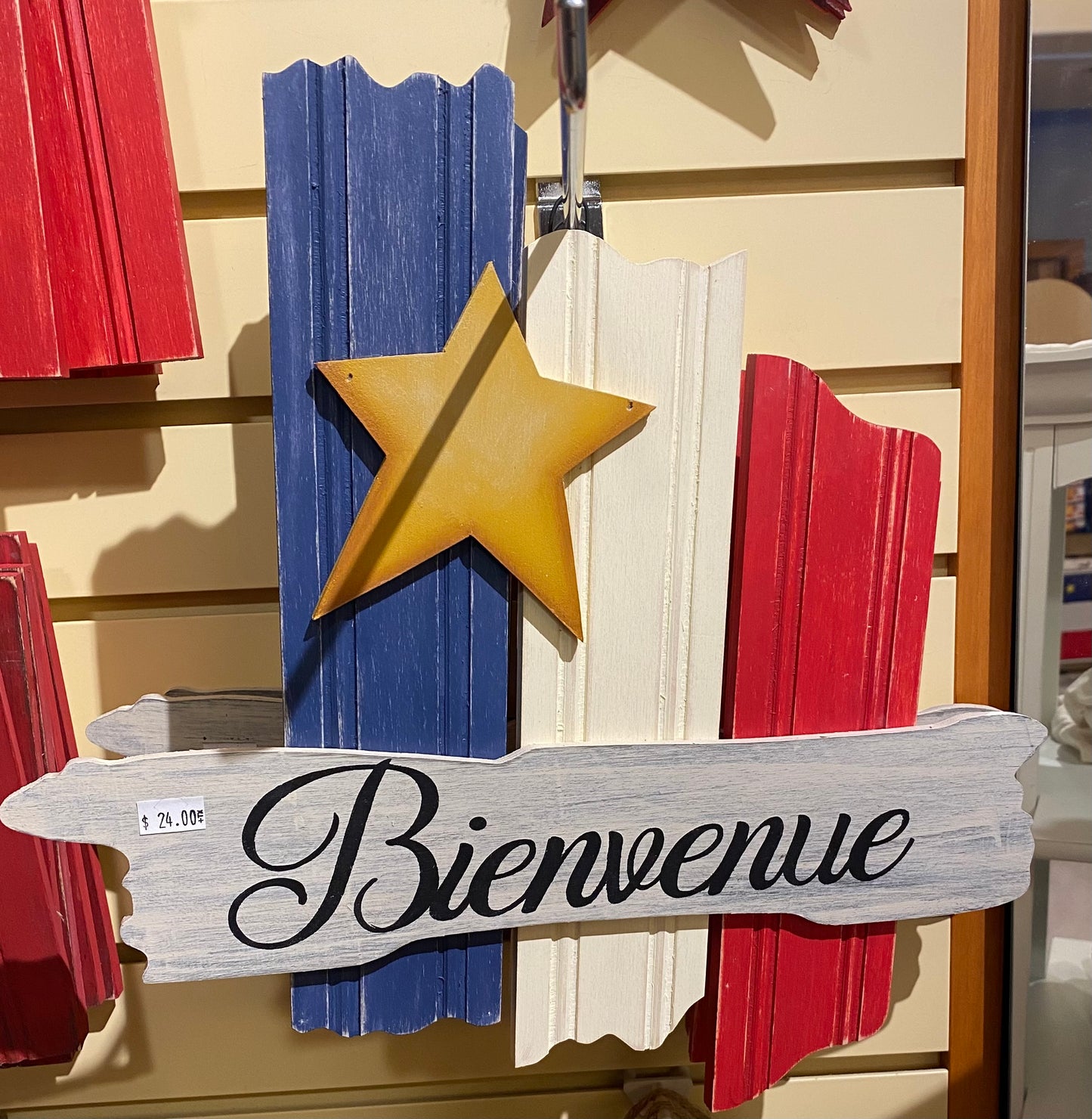 Décoration en bois : Bienvenu