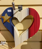 Wooden Decoration: Medium Pierced Heart