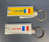 Keychain: Lightup with L'Acadie Flag