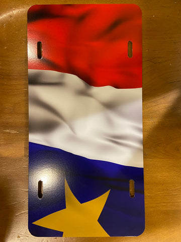 Plaque d'Auto D'Acadie/Acadian Flag License Plate
