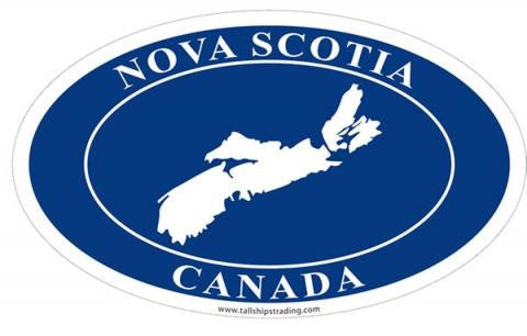 Euro: Nova Scotia Canada Map 3 x 5