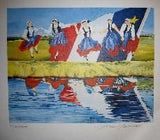 Print: Celebrations Acadian Dancers by Artist Nadine Belliveau