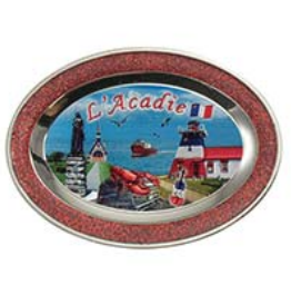 Magnet: Mini Plate with Acadie Scene