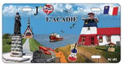 License Plate: I Love Acadie