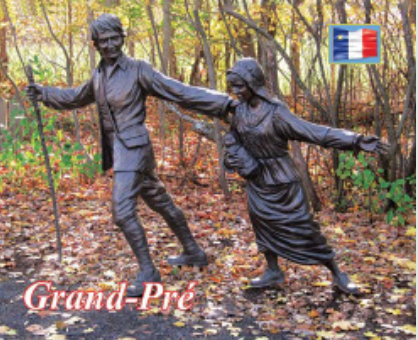 Aimant : MGP15 Sculpture d'une famille acadienne à Grand-Pré