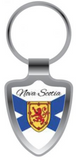 Keychain: Nova Scotia Flag in Shield
