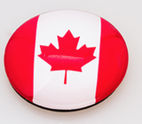 Magnet: Round Canadian Flag