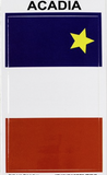 Window Cling: Acadian Flag