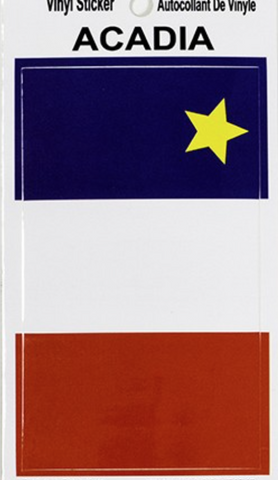 Vinyl Sticker: Acadian Flag