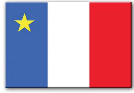 Magnet: Acadian Flag